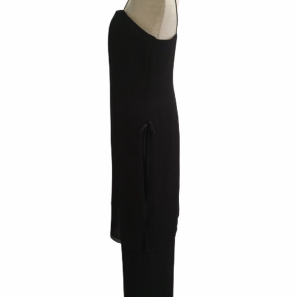 Pentimento 100% Silk Two Piece Set Spaghetti Strap Sheer Dual Layer Side Tie Top - Picture 8 of 16